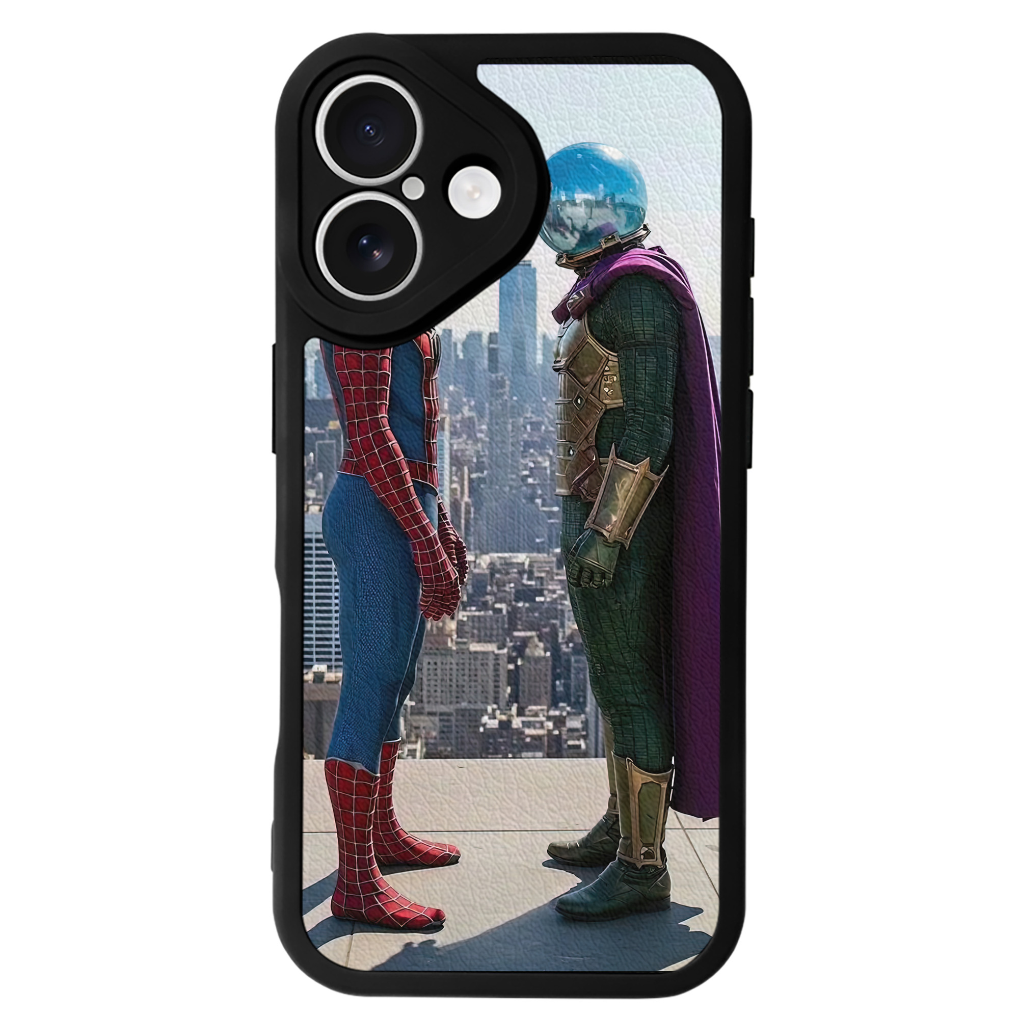 （画像用） Spider Man スパイダーマン 【iPhone 16シリーズ対応】シリコンスマホケース（レザー調） 材質：シリコン